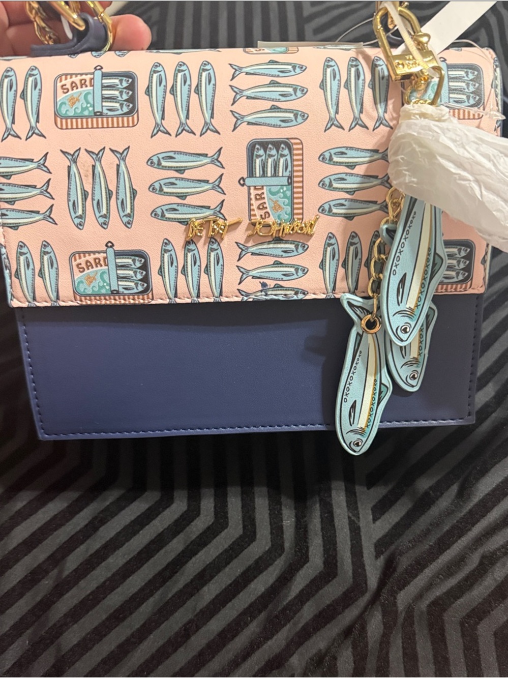Betsey Johnson Sardine Top-Handle Handbag - Picture 3 of 6